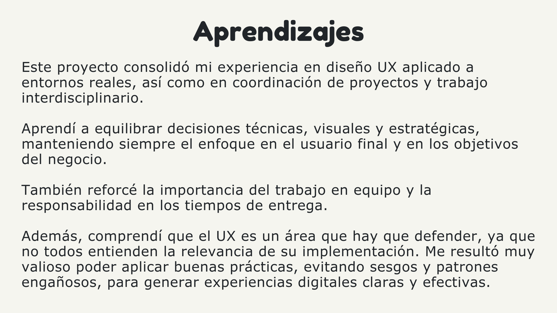 descripcion de aprendizajes